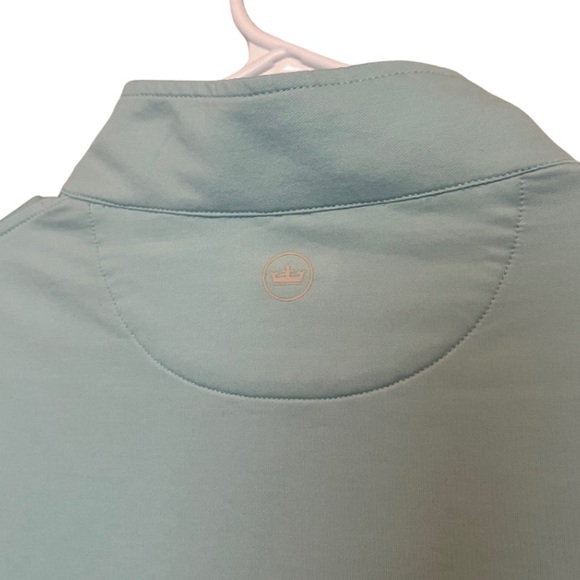 Peter Millar men’s Perth Mélange Performance Quarter Zip Sweatshirt large - Picture 9 of 10